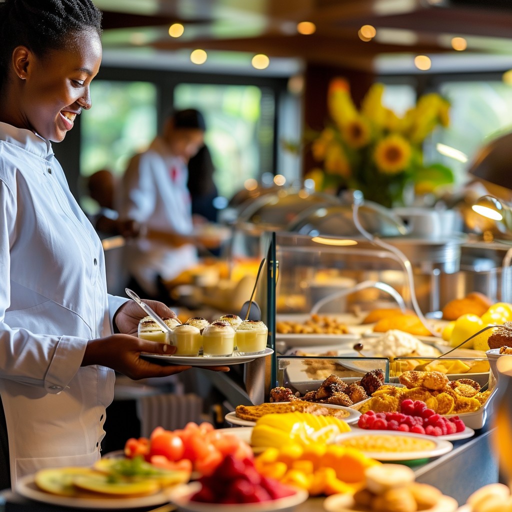 Free Chef Serving Food Image - Chef, Buffet, Serving | Download at ...