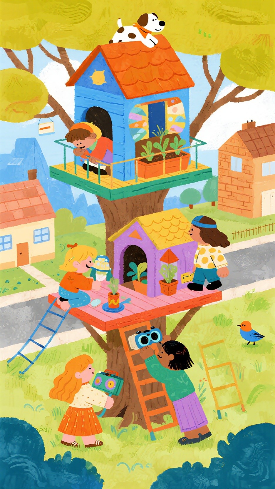 Tree House Collective Free Colorful Treehouse Community Photo - Treehouse, Children, Colorful ...