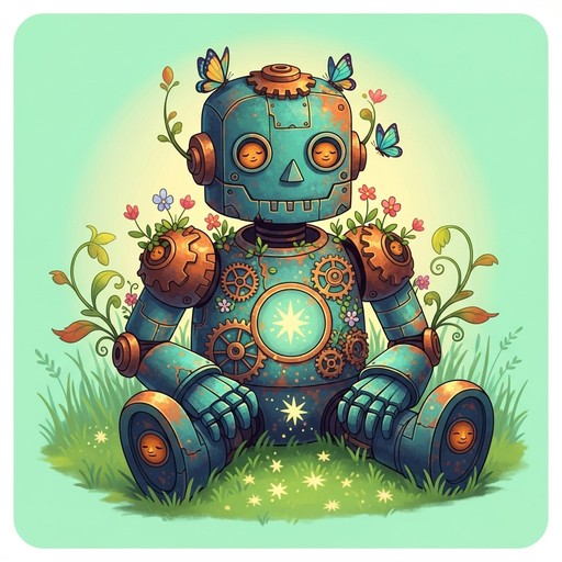 Free Meadow Robot Friend Image - Robot, Steampunk, Whimsical | Download ...