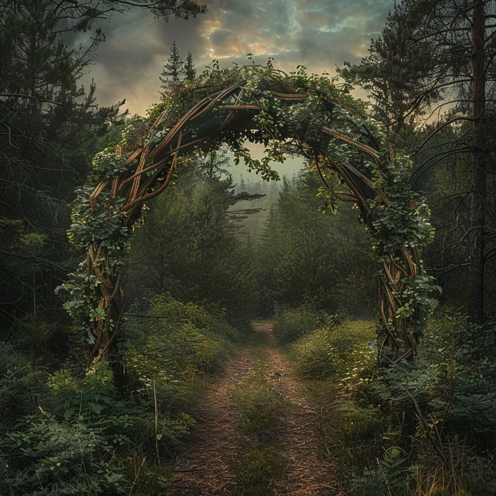 Free Enchanted Forest Gateway Image - Enchanted, Forest, Archway ...