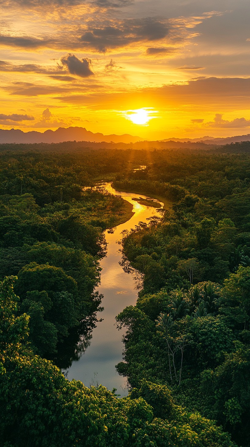Free Sunset over river Image - Sunset, River, Forest | Download at ...