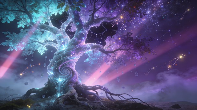 Free Celestial Crystal Tree Image - Tree, Cosmic, Crystal | Download at ...