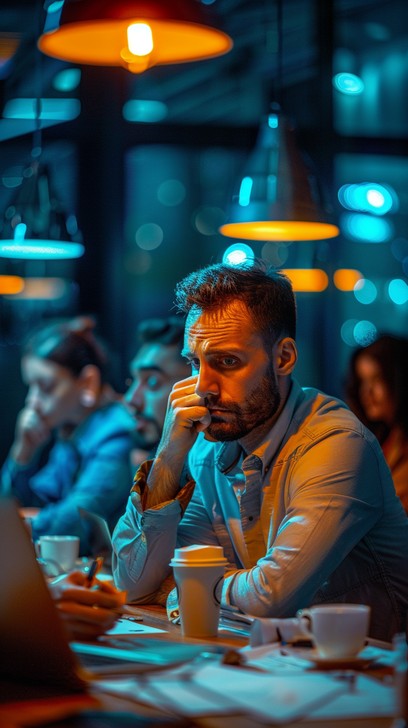 Free Pensive Man Sitting Image - Man, Thought, Conference | Download at ...