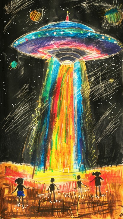 Free Alien Encounter Fantasy Image - Child, Alien, Spaceships ...