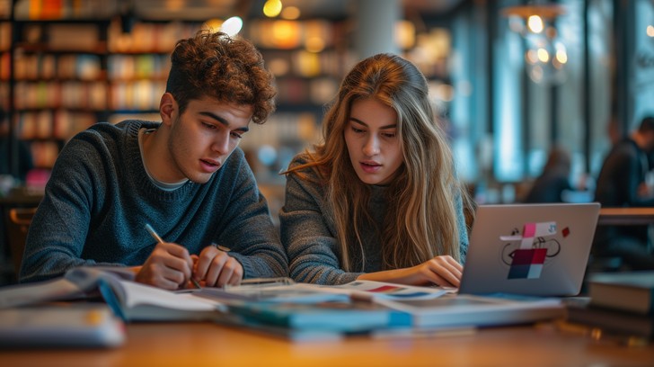 Study Hardworking Free Focused Study Session Image - Students, Library, Studying ...