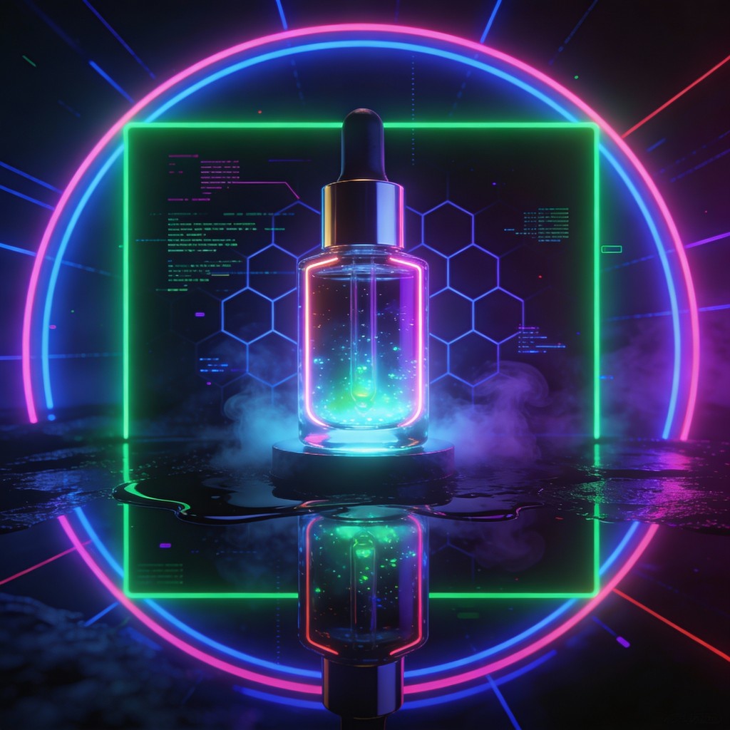 Pyropunk Cosmetics Free Cyberpunk Beauty Glow Image - Cyberpunk, Neon, Serum | Download at ...