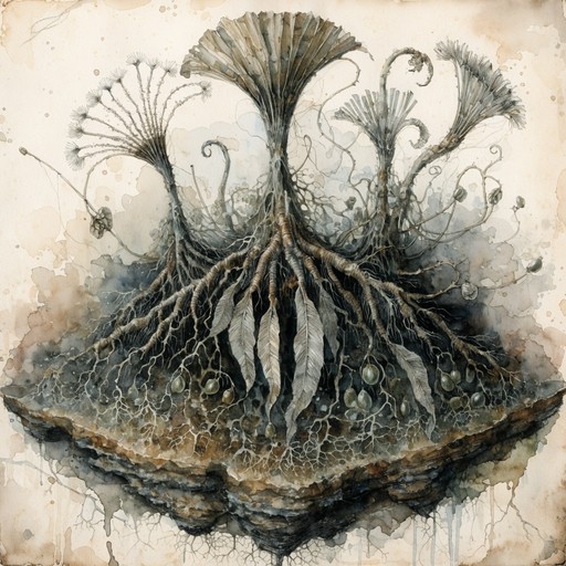 Hack Roots Prehistoric Free Ancient Aquatic Roots Image - Watercolor, Botanical, Illustration ...