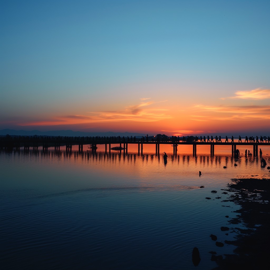 Free Sunset Bridge Silhouette Image - Sunset, Bridge, Silhouette ...