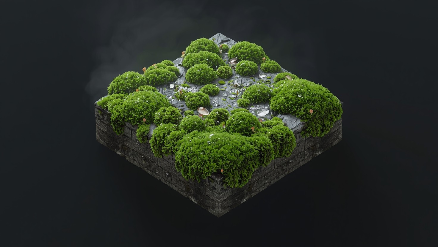 Free Moss Covered Stone Image - Moss, Stone, Corner | Download at StockCake