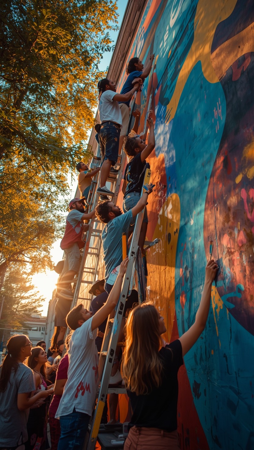 Free Community Creates Together Image - Mural, Community, Painting ...