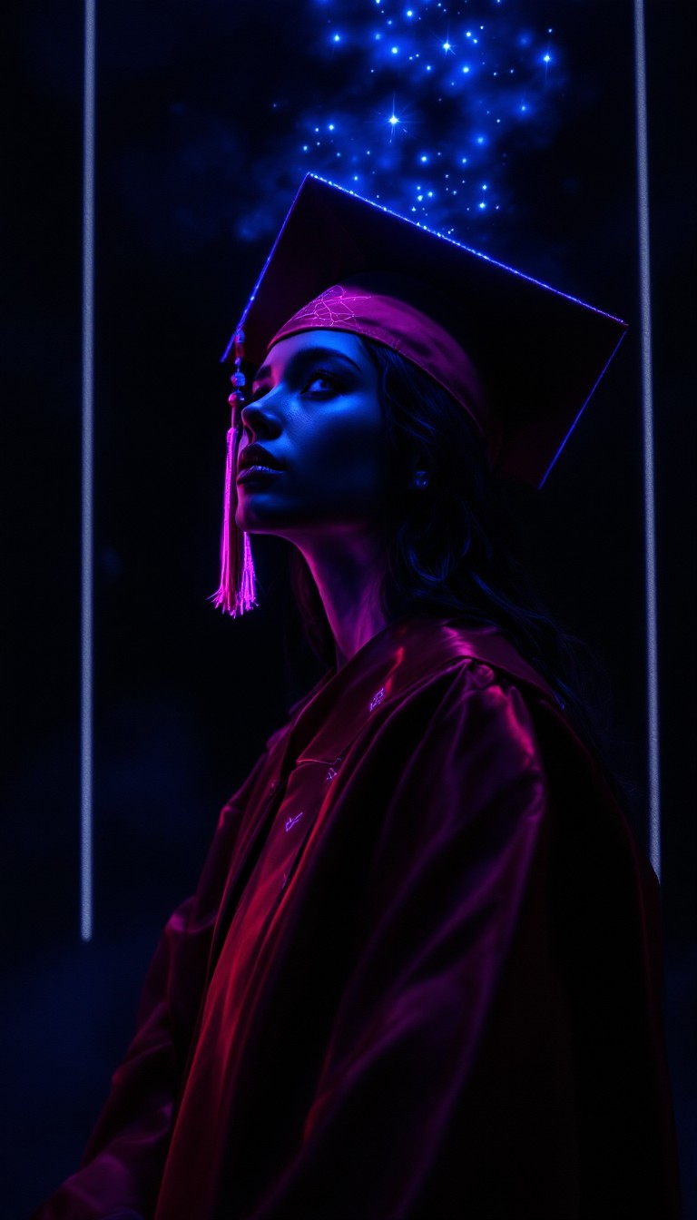 Free Neon Graduate Dreams Image - Graduation, Cyberpunk, Neon ...