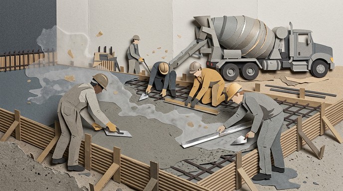 Contruction Paper Man Free Paper Construction Scene Image - Construction, Papercraft, Collage ...