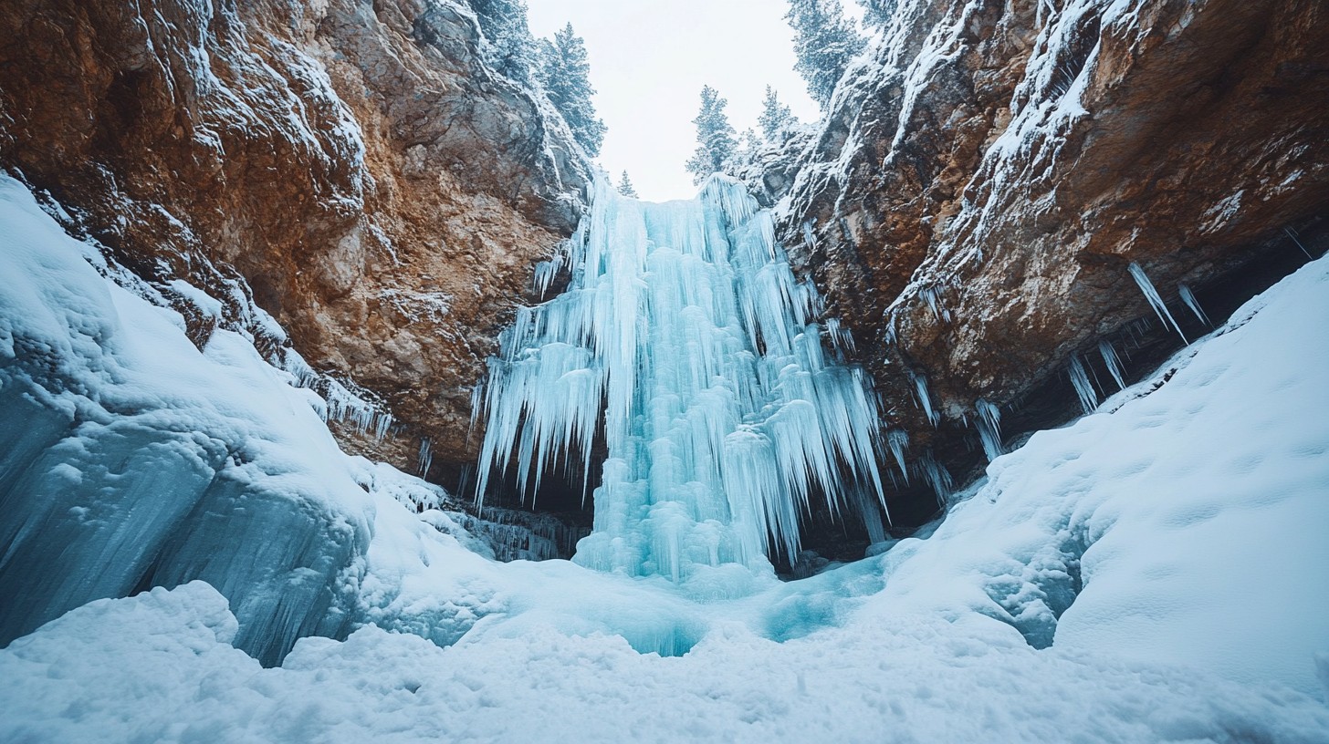 Free Frozen waterfall view Image - Frozen, Waterfall, Winter | Download ...
