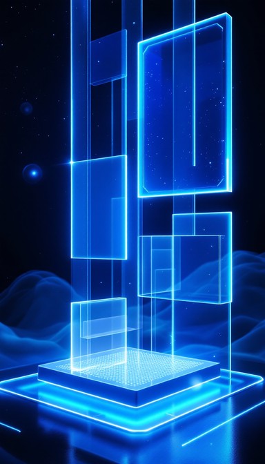 Free Floating Future Platform Image - Futuristic, Holographic, Floating ...