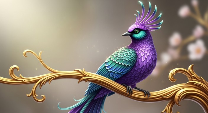 Free Regal Fantasy Bird Image - Bird, Fantasy, Purple | Download at ...