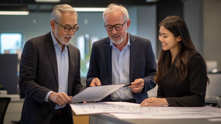 Free Colleagues Reviewing Documents Image | Download at StockCake