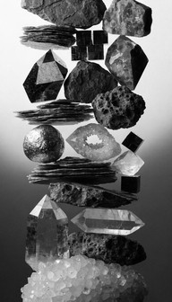 Stack Formed Crystals Free Stacked Mineral Crystals Image - Minerals, Crystals, Monochrome ...