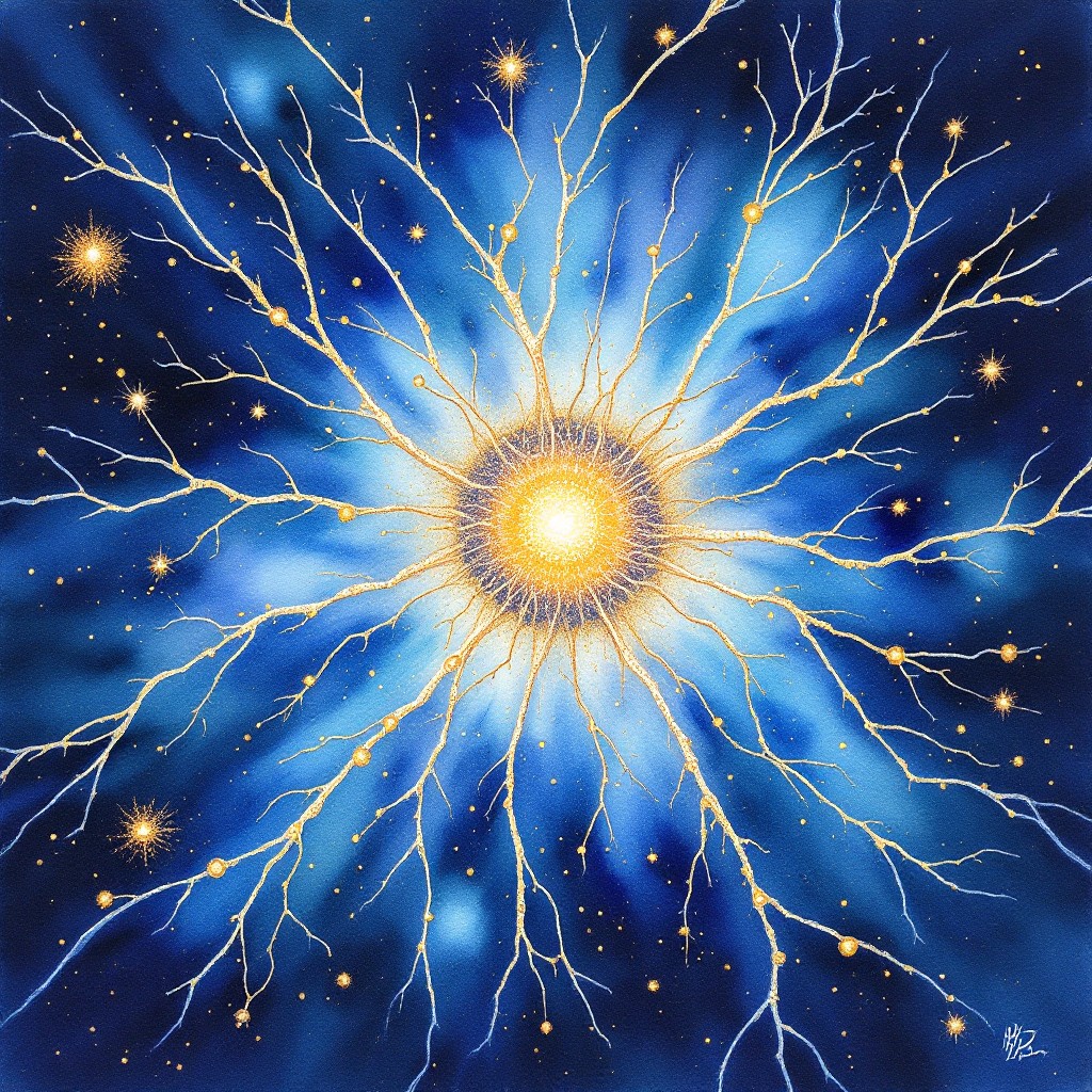 Free Cosmic Neural Bloom Image - Neuron, Cosmic, Watercolor | Download ...