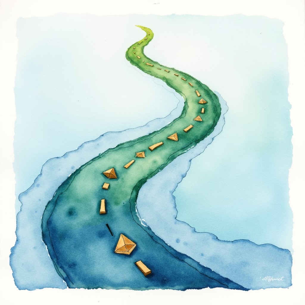 Seven River Path Free Flowing River Path Image - Watercolor, Path, River | Download at ...