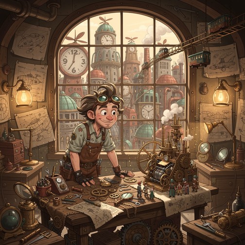 Free Steampunk Greek Workshop Image - Steampunk, Workshop, Inventor ...
