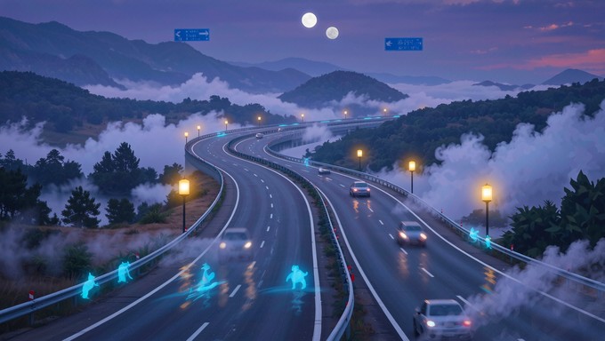 Free Misty Morning Road Image - Road, Mist, Fog | Download at StockCake