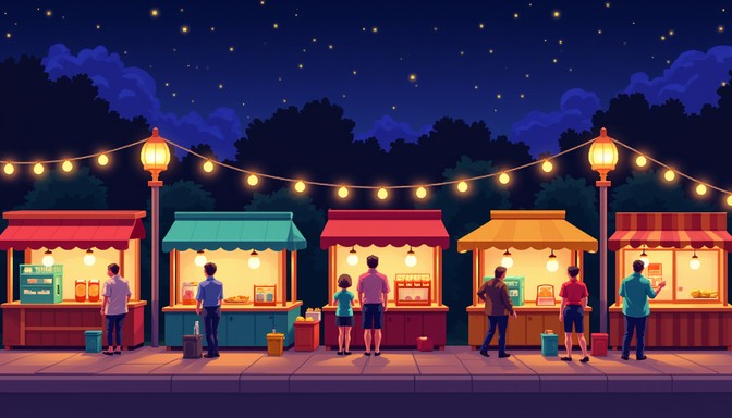 Free Pixelated Market Day Image - Pixel, Market, Sunlight | Download at ...