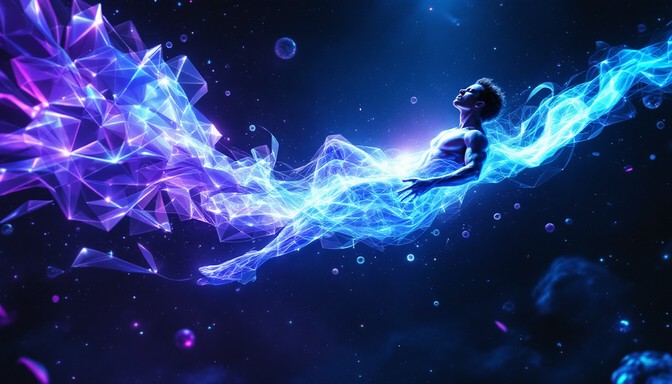 Transcending Floating Free Cosmic Fitness Evolution Photo - Supernatural, Cosmic, Fitness ...