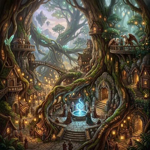 Tree Platform Civilization Free Ancient Tree Civilization Image - Fantasy, Tree, Civilization ...
