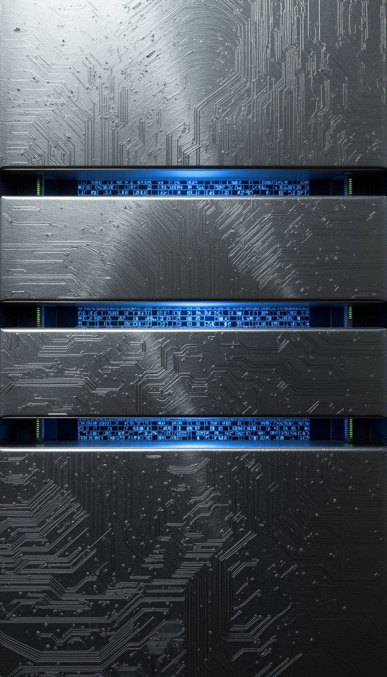 Free Illuminated Tech Interface Image - Metallic, Futuristic ...
