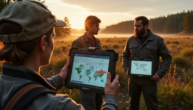 Free Nature Meets Technology Image - Researcher, Forest, Tablet ...