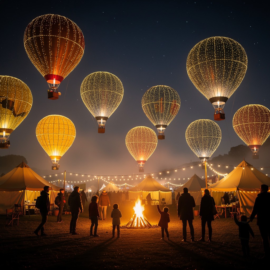 Free Glowing Balloon Festival Image - Balloons, Festival, Night ...
