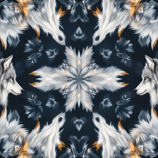 Woff Pattern Free Wolf Duality Pattern Image - Wolf, Wolves, Pattern | Download at ...