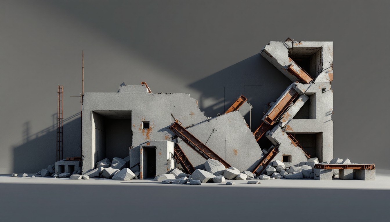 Free Geometric Building Collapse Image - Architectural, Concrete ...