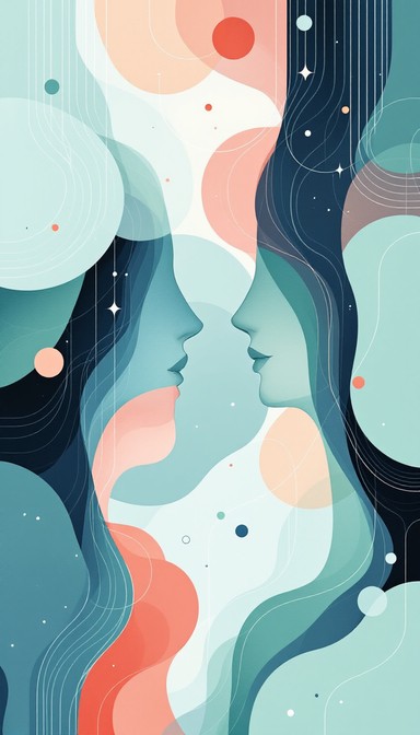 Streamlined Thoughts Image Free Flowing Thoughts Connect Image - Minimal, Abstract, Flowing ...
