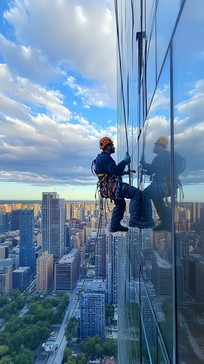 Free Skyline Window Cleaning Image - Window, Cleaner, Skyscraper ...