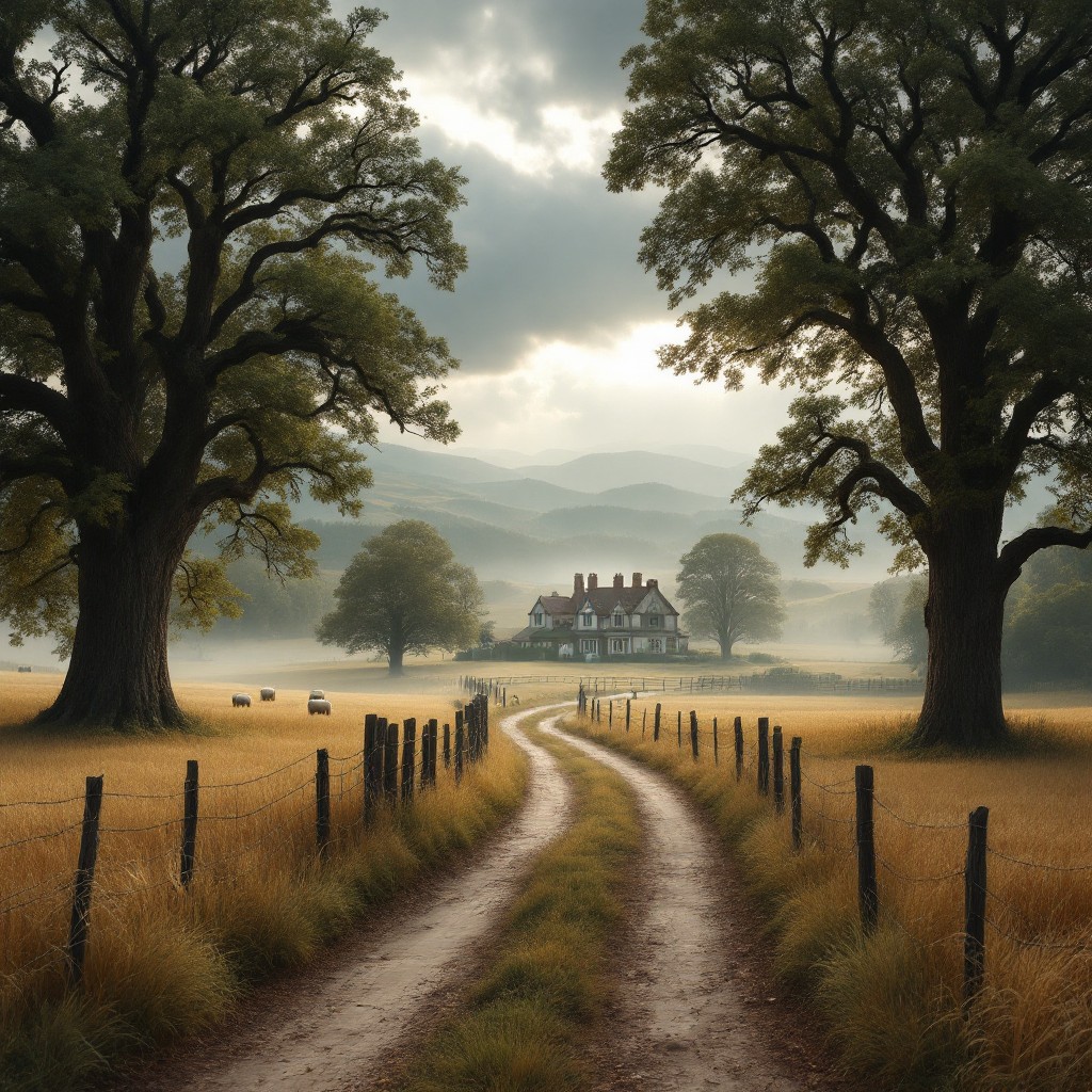Free Misty Country Road Image - Countryside, Estate, Misty | Download ...