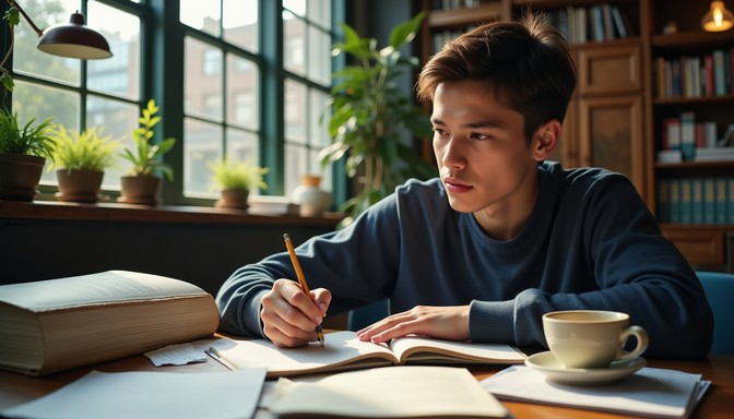 Free Focused study session Image - Studying, Concentration, Student ...