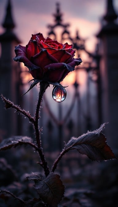Free Dewdrop's Dark Beauty Image - Gothic, Dewdrop, Rose | Download at ...