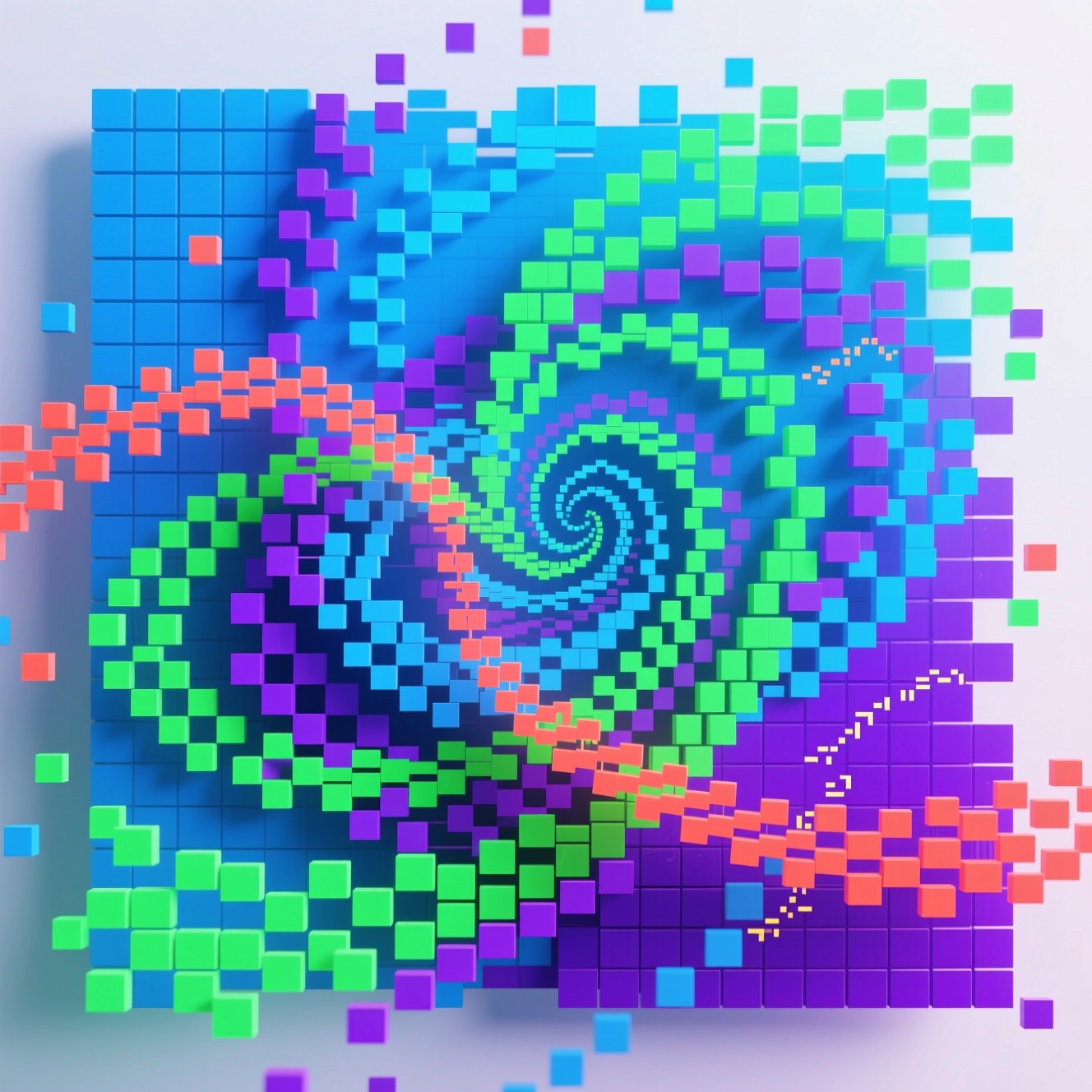Free Digital Pixel Vortex Photo - Digital, Pixels, Vortex | Download at ...