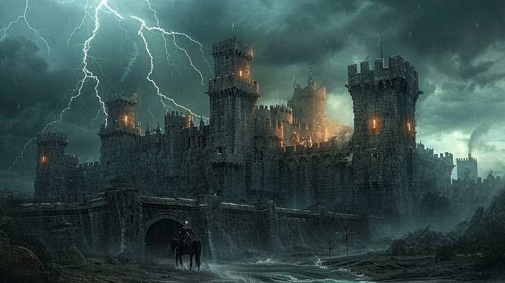 Free Gothic Castle Storm Image - Castle, Storm, Lightning | Download at ...