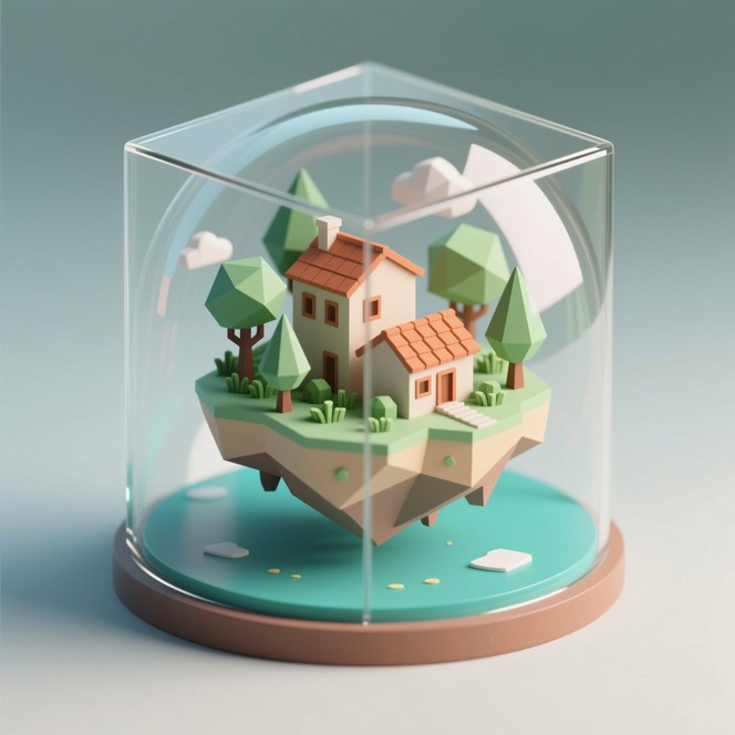 Free Miniature Island Ecosystem Image - Miniature, Diorama, Tree ...