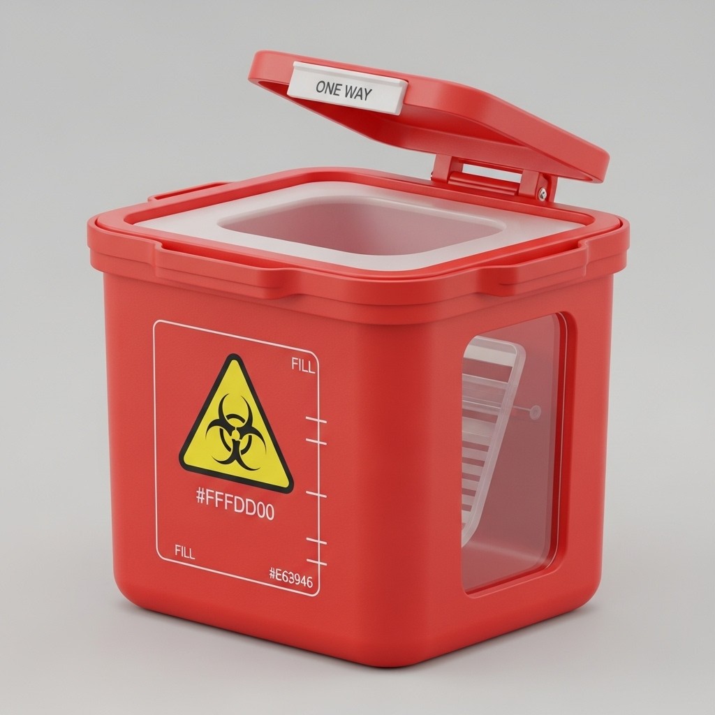 Free Biohazard Sharps Container Image - Biohazard, Medical, Sharps ...