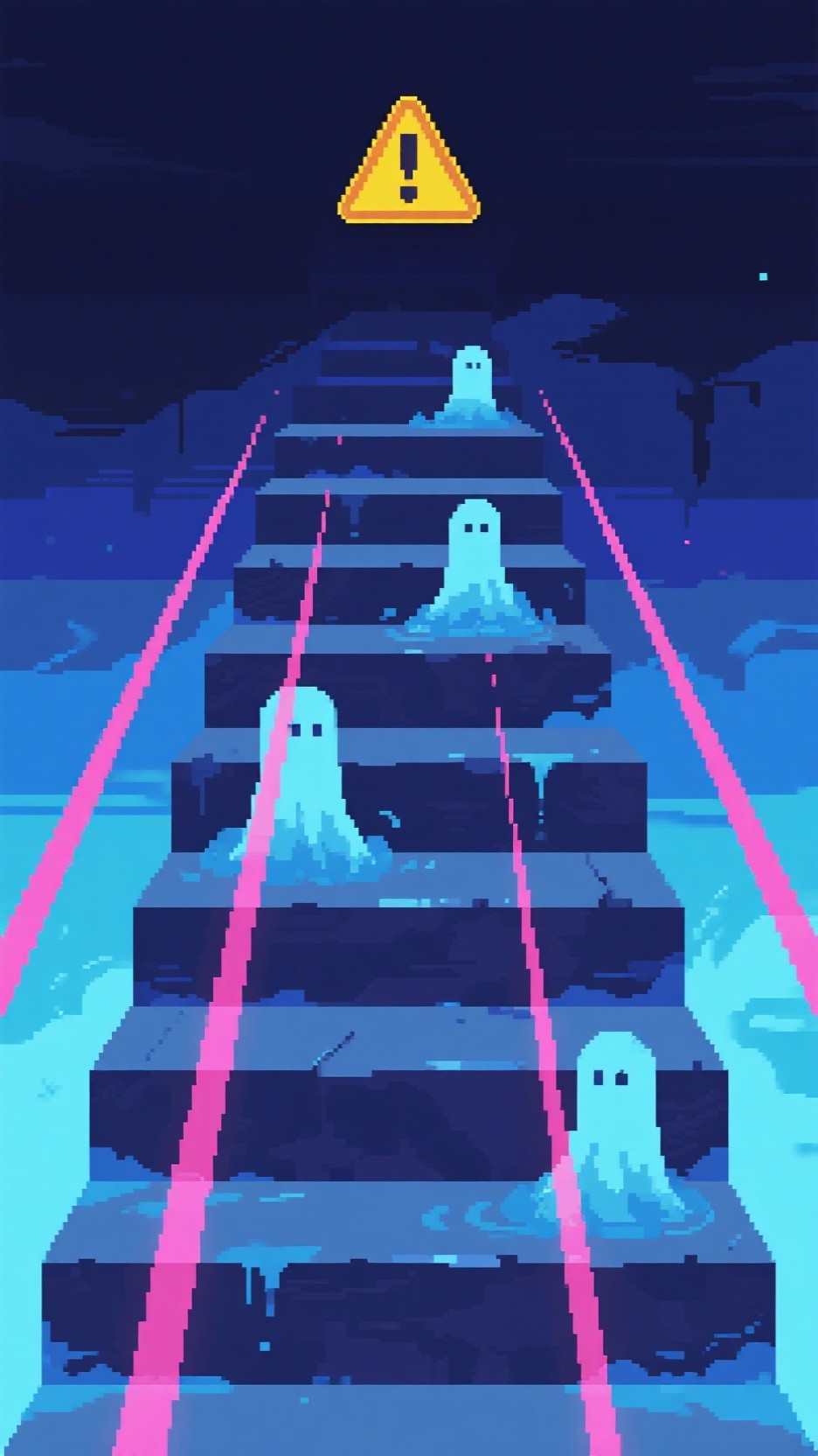 Free Haunted Pixel Steps Image - Ghostly, Stairs, Pixel | Download at ...