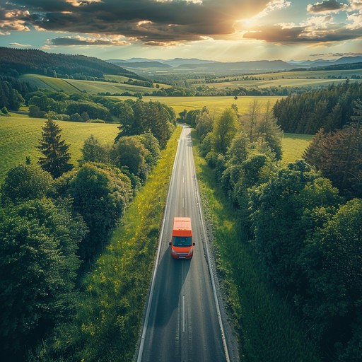 Free Sunset road trip Image - Sunset, Road, Van | Download at StockCake