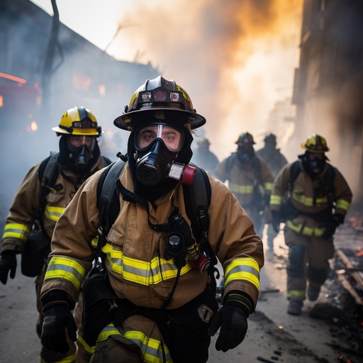 Free Firefighters in Action Image - Firefighters, Blaze, Courage ...