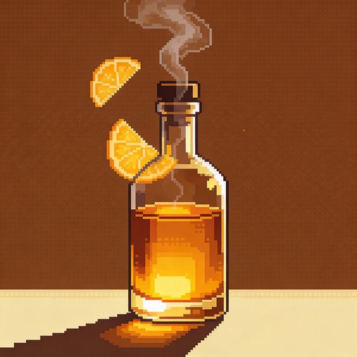 Free Amber Liquid Glow Image - Pixel, Art, Bottle | Download at StockCake