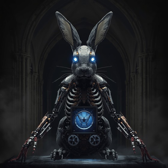 Free Mechanical Rabbit Horror Image - Steampunk, Rabbit, Biomechanical ...