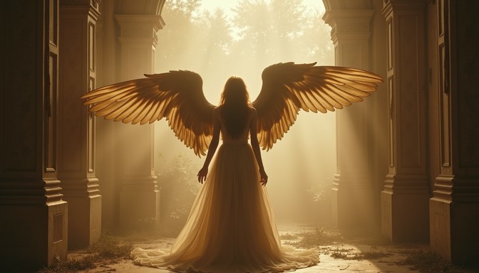 Free Divine Golden Angel Image - Angel, Wings, Sepia | Download at ...