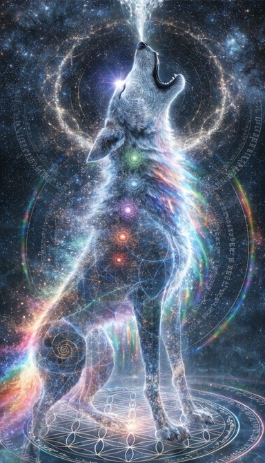 Free Sacred Wolf Energy Image - Wolf, Chakra, Spiritual | Download at ...