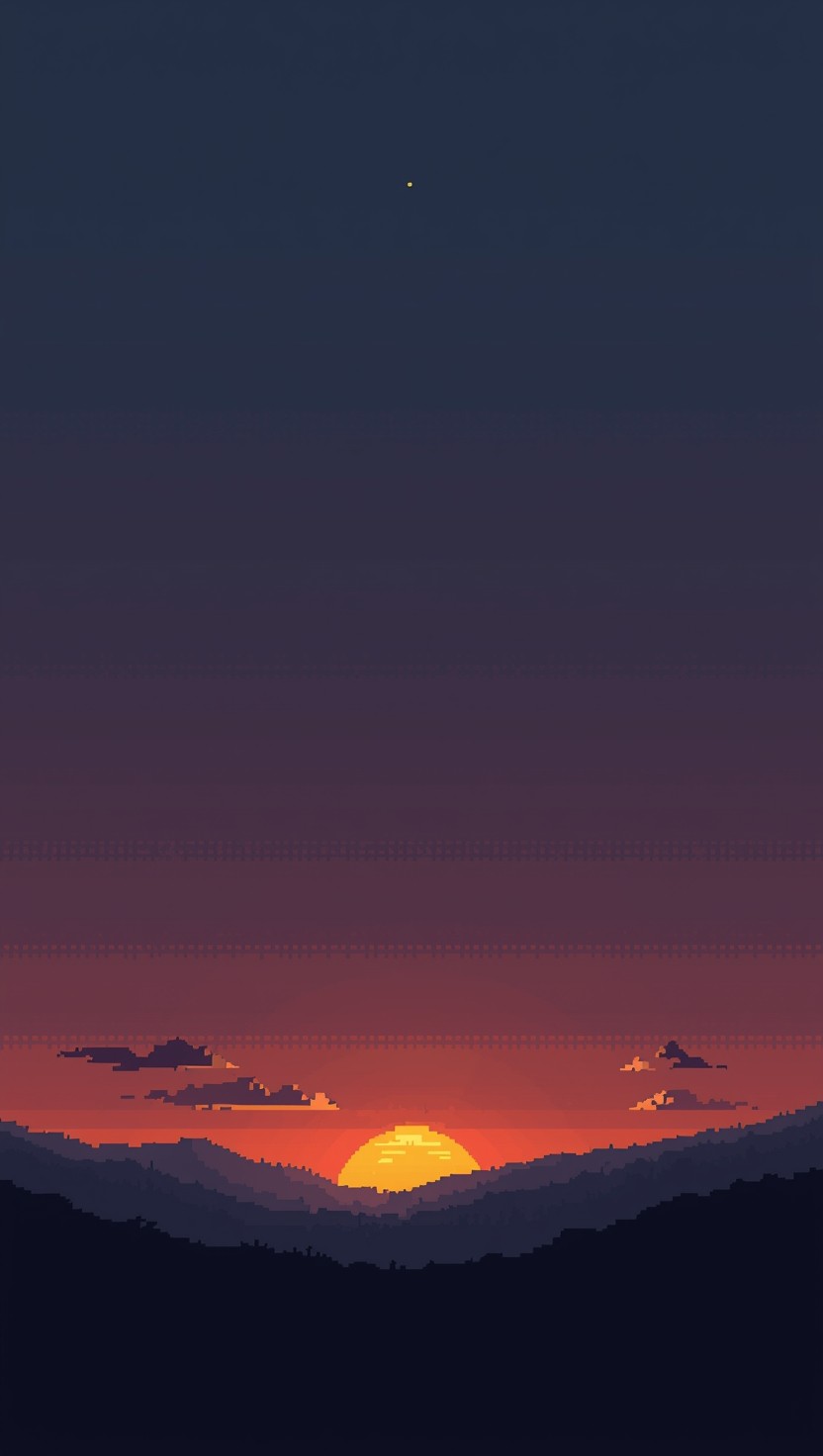 Free Pixel Dawn Breaks Image - Sunrise, Pixel, Dawn | Download at StockCake